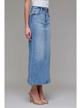 Load image into Gallery viewer, Peyton Midi Skirt Denim
