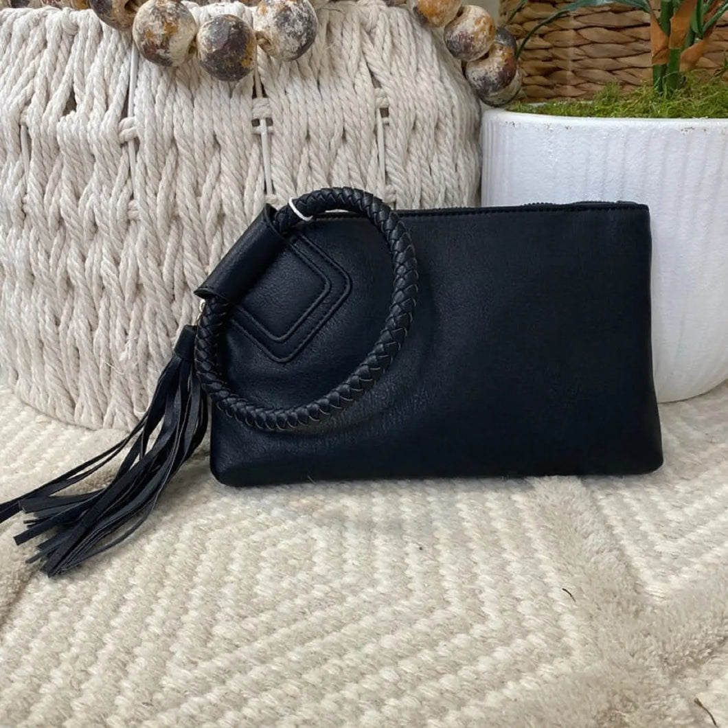 Kayla Tassel Wristlet/Clutch