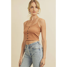 Load image into Gallery viewer, Small Talk Ribbed Crop Top

