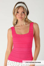 Load image into Gallery viewer, Lace Textured Square Tank
