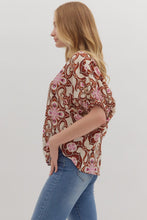 Load image into Gallery viewer, Abstract Dreams Top Brown
