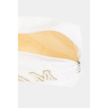 Load image into Gallery viewer, Pearl Beaded Glam Cosmetic Bag
