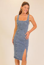 Load image into Gallery viewer, Nashville Nights Denim Dress
