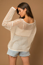 Load image into Gallery viewer, Coastal Lines Sweater Top
