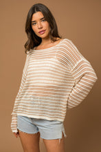 Load image into Gallery viewer, Coastal Lines Sweater Top
