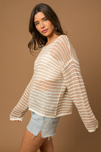 Load image into Gallery viewer, Coastal Lines Sweater Top
