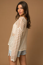 Load image into Gallery viewer, Coastal Lines Sweater Top
