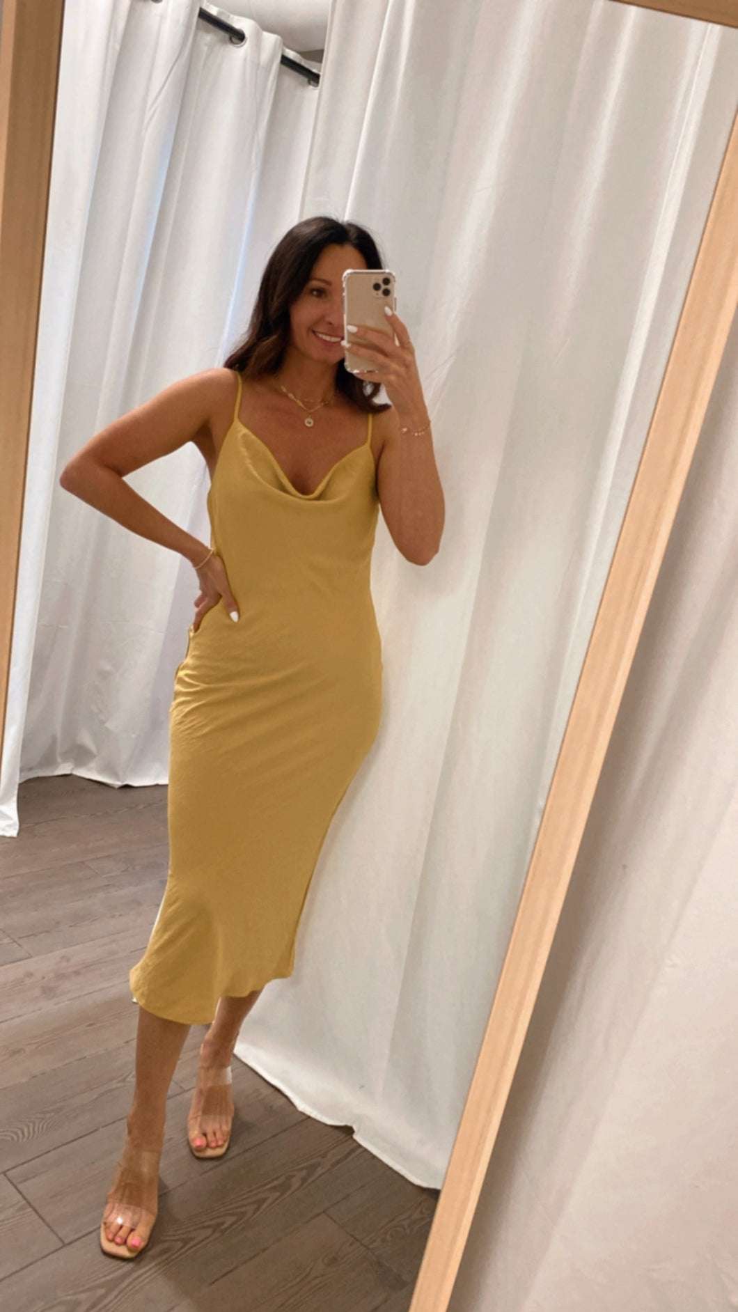 Your Everything Midi Dress Gold