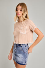 Load image into Gallery viewer, Bring The Fall Crop Top Taupe
