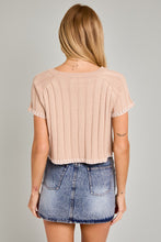 Load image into Gallery viewer, Bring The Fall Crop Top Taupe
