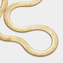 Load image into Gallery viewer, Ciana Gold Large Snake Chain Necklace

