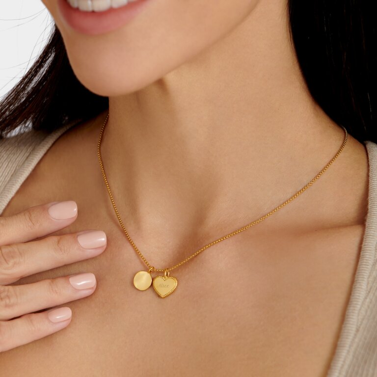 Happy Birthday' Gold Charm Necklace