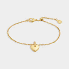 Load image into Gallery viewer, Alora Heart Gold Bracelet
