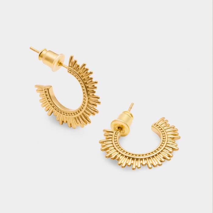 You Shine' Gold Hoop Earrings