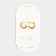 Load image into Gallery viewer, You Shine&#39; Gold Hoop Earrings
