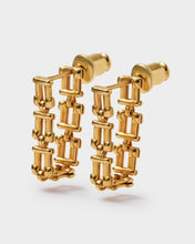 Load image into Gallery viewer, Grecian Gold Link Multi-Wear Earrings
