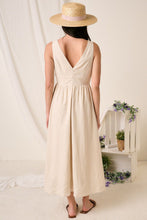 Load image into Gallery viewer, Linen Empire Midi Dress
