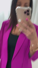 Load and play video in Gallery viewer, Dress To Impress Blazer Magenta
