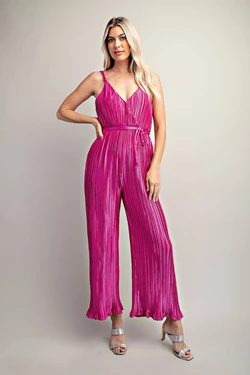 Pleated Style Jumpsuit