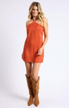 Load image into Gallery viewer, Refined Desert Halter Neck Mini Dress
