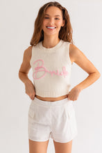 Load image into Gallery viewer, Bride Knit Sweater Top White

