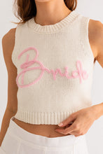 Load image into Gallery viewer, Bride Knit Sweater Top White
