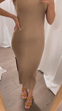 Load and play video in Gallery viewer, Vicky Mock Neck Sleeveless Dress
