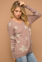 Load image into Gallery viewer, Star Cross Sweater - Mauve
