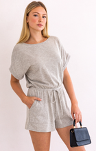 Load image into Gallery viewer, Lazy Day Grey Romper
