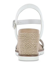 Load image into Gallery viewer, Brandi Wedge Sandal White
