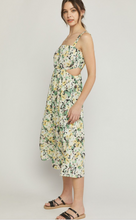 Load image into Gallery viewer, Floral Side Cut Out Dress
