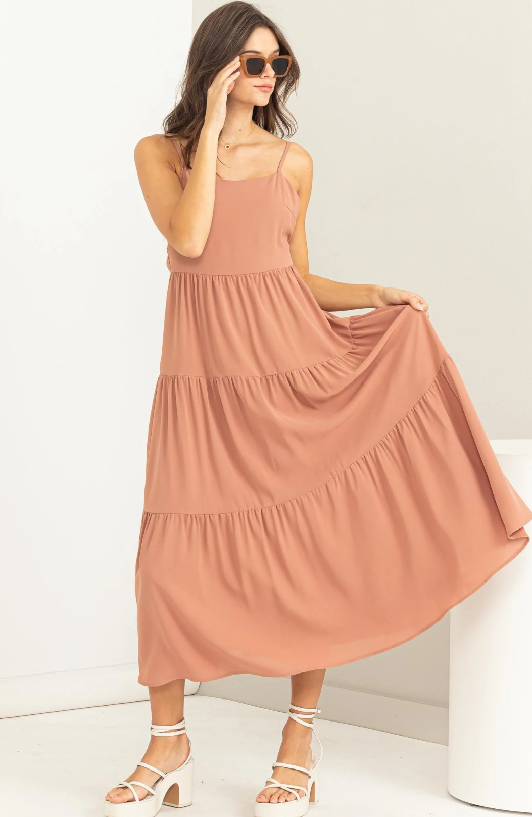 Thoughts Of Love Tiered Maxi Dress