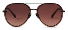 Load image into Gallery viewer, Lenox Matte Black/Maroon DIFF Sunglasses
