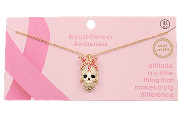 Attitude Breast Cancer Necklace
