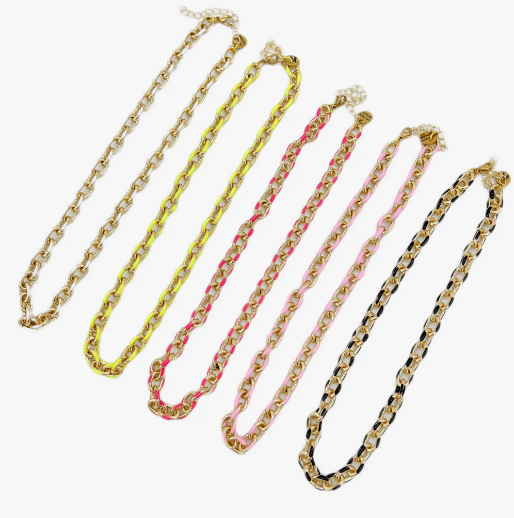 Neon Link Necklaces