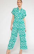 Load image into Gallery viewer, Geo Button Down Jumpsuit
