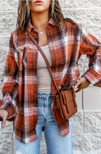 Load image into Gallery viewer, Turn Down Collar Plaid Shirt
