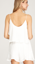 Load image into Gallery viewer, Last Night Out Romper White
