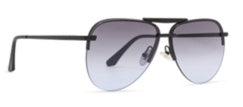 Tahoe Matte Black/Blue DIFF Sunglasses