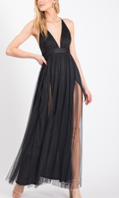Load image into Gallery viewer, Head Over Heels Mesh Maxi Dress Black
