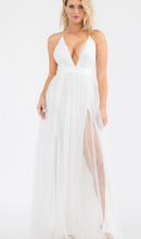 Load image into Gallery viewer, Head Over Heels Mesh Maxi Dress White
