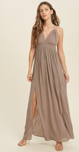 Load image into Gallery viewer, Dreaming Tonight Maxi Dress Mocha
