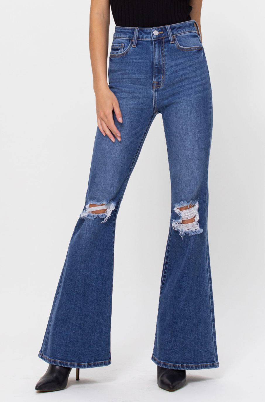 The Flare Factor High Rise Flare Jeans