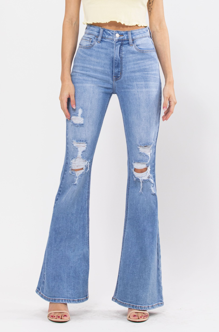 Show Them Off Super Flare Jeans