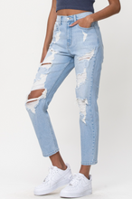 Load image into Gallery viewer, Sunday Ripped Mom Jeans
