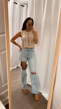 Load image into Gallery viewer, Jaylani Ladder Knit Crop Top

