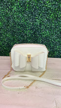 Load image into Gallery viewer, White Bowtie Crossbody
