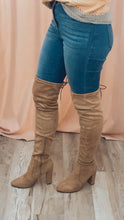 Load image into Gallery viewer, Daisy Thigh High Boots Beige
