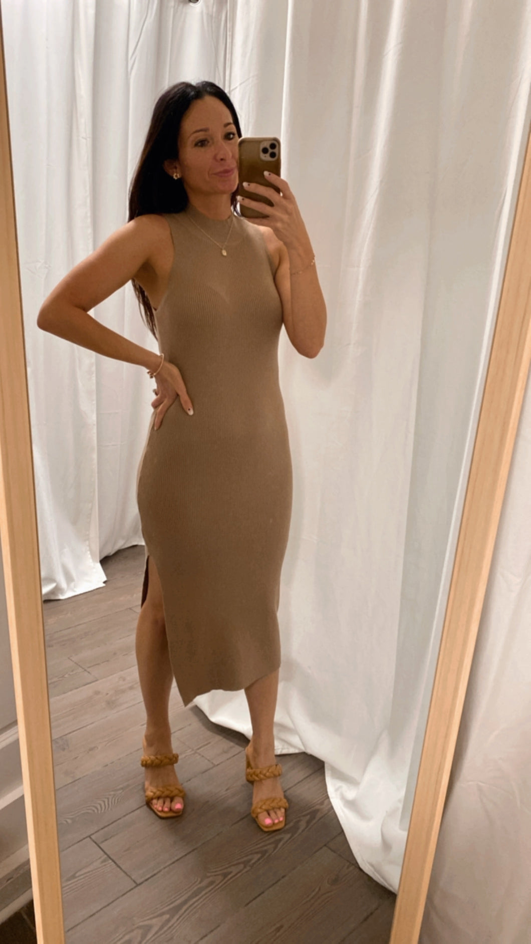 Vicky Mock Neck Sleeveless Dress
