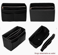 Load image into Gallery viewer, Tote Bag Organizer Insert Black
